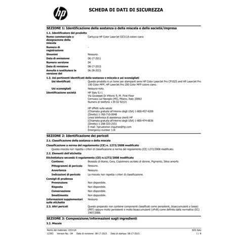 Toner 126A HP ciano  CE311A